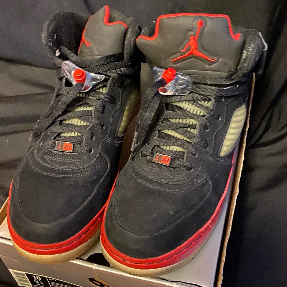 jordan fusion 5 red white blue